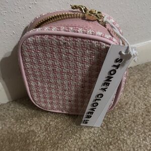 Stoney Clover Lane Pink Tweed Mini Pouch